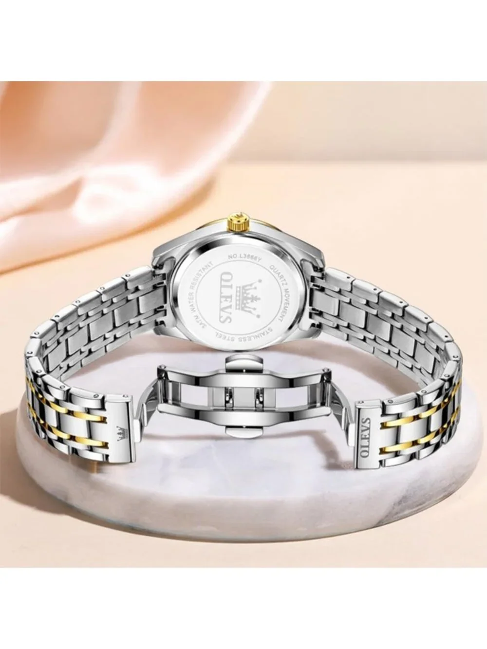 Elegant Stainless Steel Women's Dress Watch - Classic Style Wristwatch for